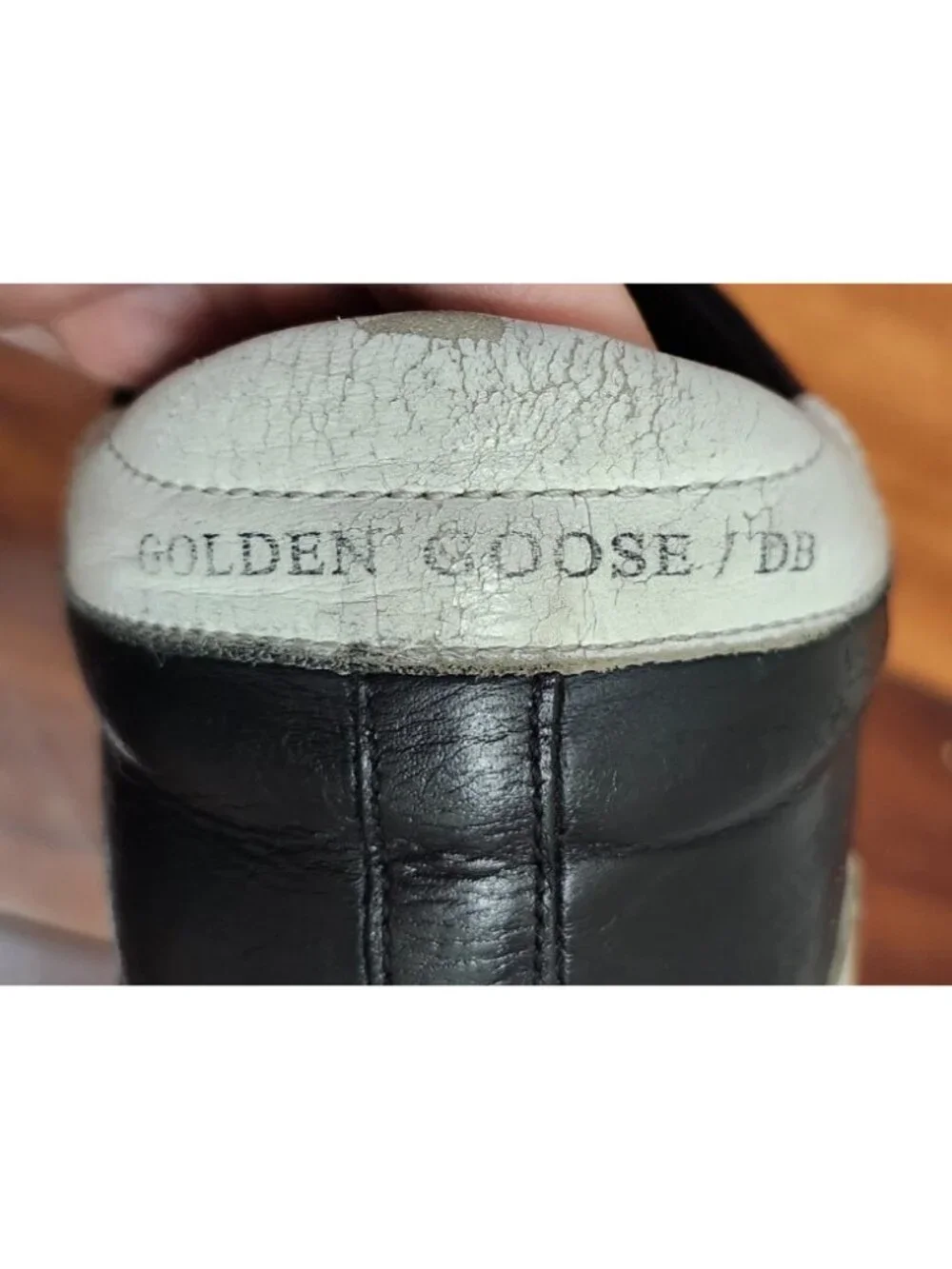 Golden Goose Superstar Black White Leather Sneakers EU 38 US 7.5 GGDB Italy